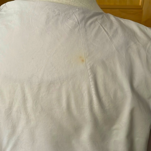 COS Light Grey Crisp Cotton Button Down Asymmetrical Midi Dress, Size 38/S-M - Picture 10 of 16